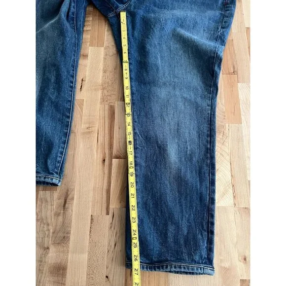 Warp + Weft CDG Paris High Rise Straight Stretch Button Fly Riviera Plus 20 x 28 - Picture 6 of 8